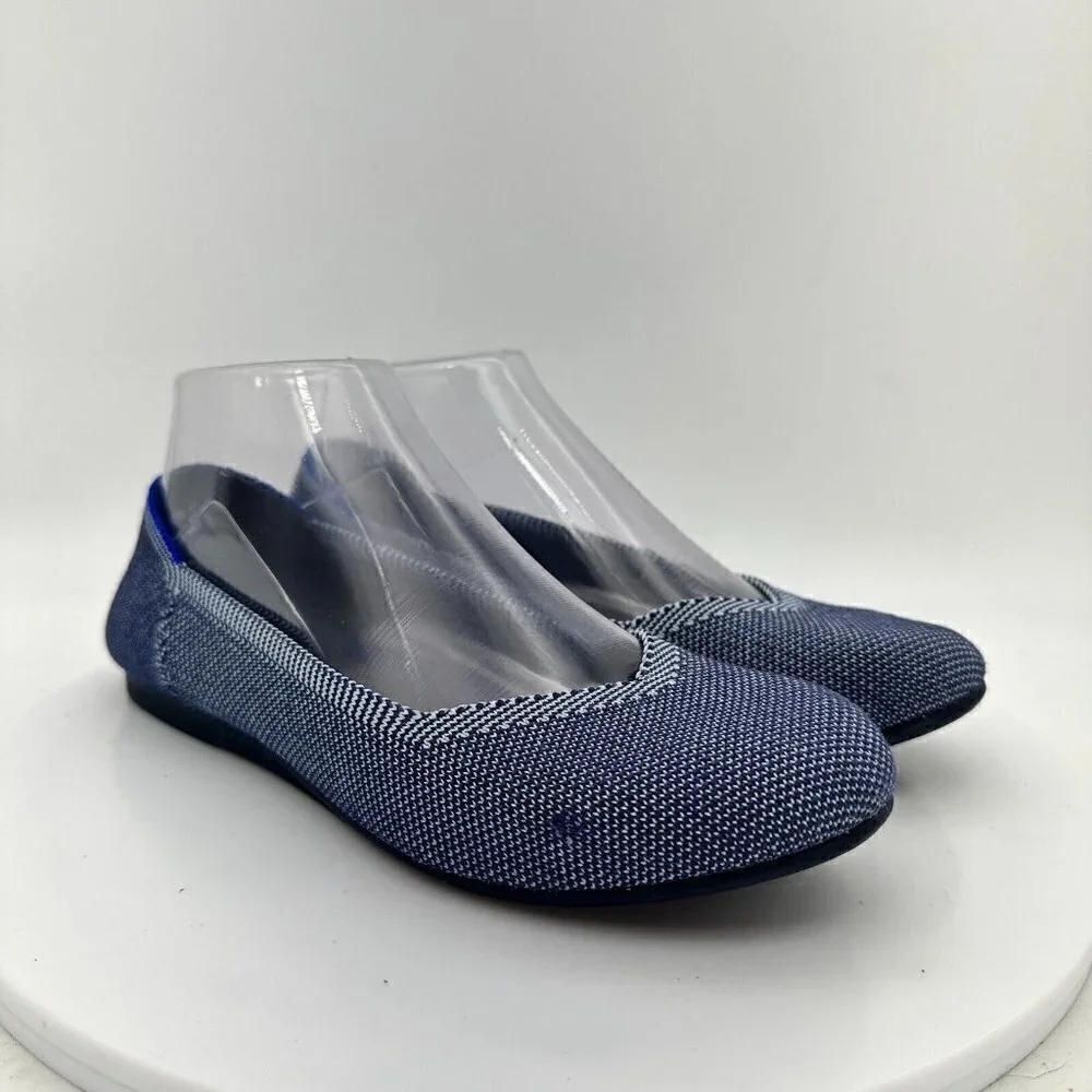 Rothy's The Flat Grey Textile Slip On Ballet Classic Comfort Women Shoes Sz 6.5 - Picture 4 of 13